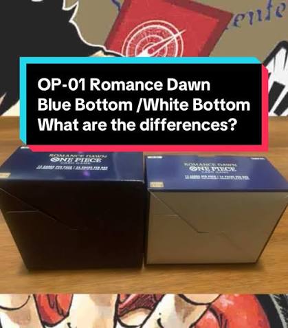 One Piece OP-01 Blue Bottom vs. White Bottom – Was ist der Unterschied?