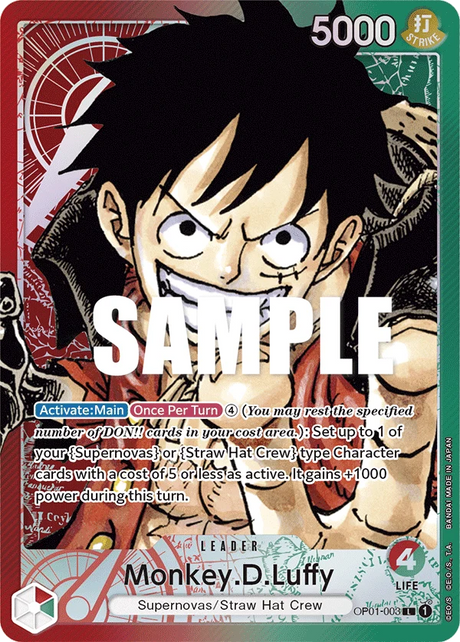 Bandai One Piece Romance Dawn Booster Box für das Trading Card Game, zeigt eine Packung mit Karten und bunten Verpackungsdesigns.