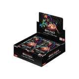 Bandai One Piece Wings of the Captain EN Booster-Box, detailreiche Verpackung mit Figuren und Sammlerstücken.