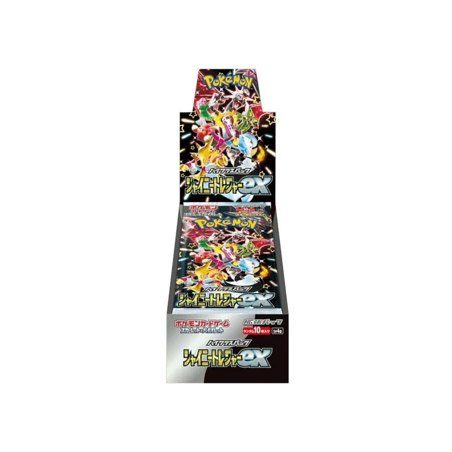 Pokémon TCG Shiny Treasure ex Booster-Box mit Pokémon-Karten und Verpackung, von The Pokémon Company, für Sammler und Spieler